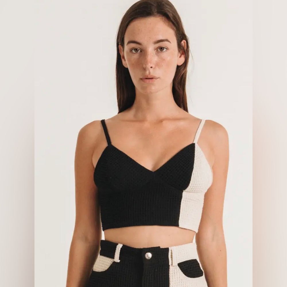 Aniela Parys Sea Mini Waffle Top size L